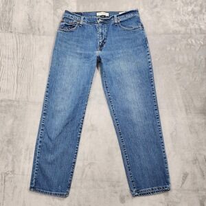 Vintage‎ Levi's Jeans Womens 12 Short Blue High Rise Relaxed Tapered 550 Stretch